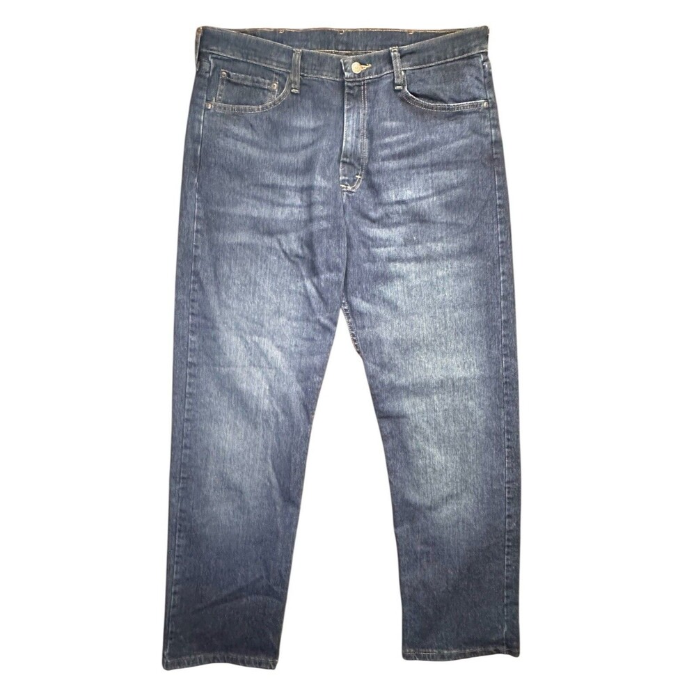 Wrangler Premium Quality Men’s Jeans 35x32 Comfort Stretch Medium Wash Denim